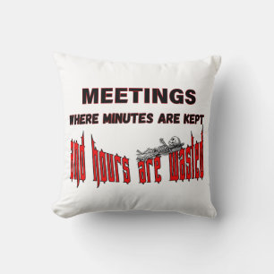 Meeting Survivor Throw Pillow