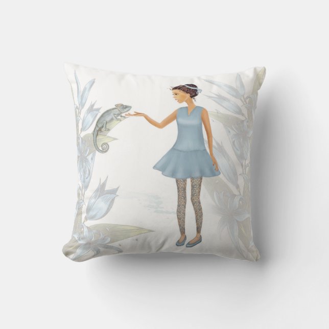 Meeting Throw Pillow (Front)