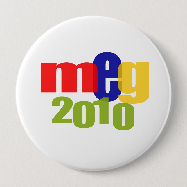 Meg in 2010 button (Front)
