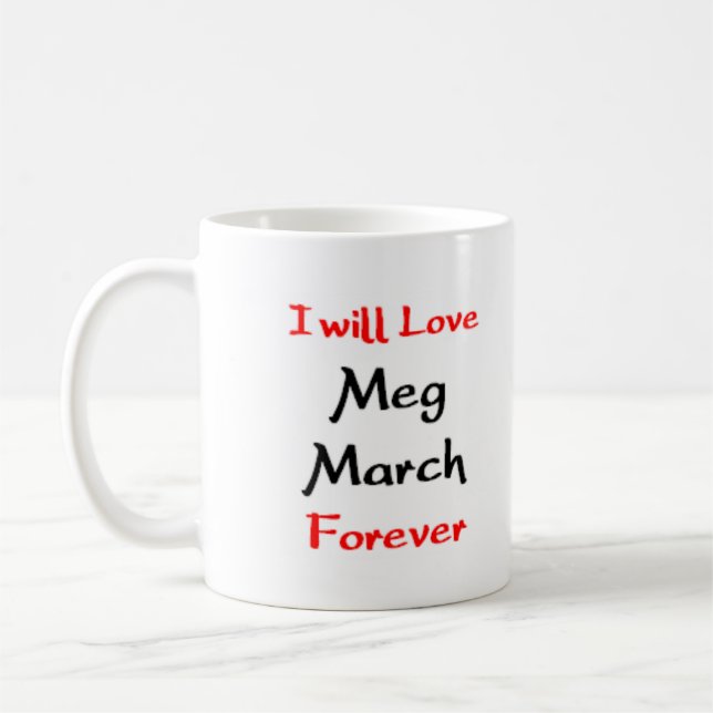 meg march coffee mug (Left)