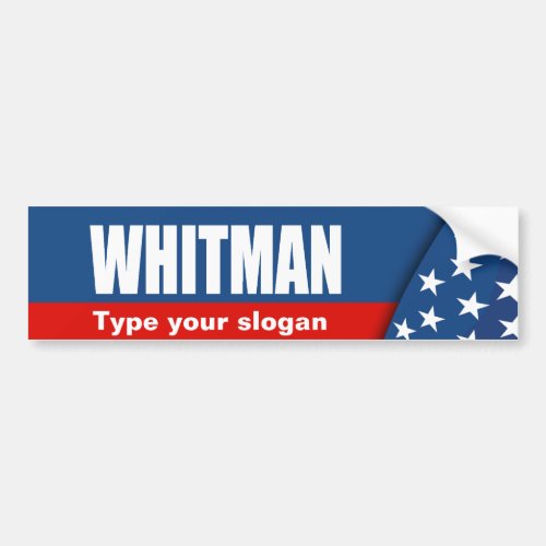 MEG WHITMAN BUMPER STICKER