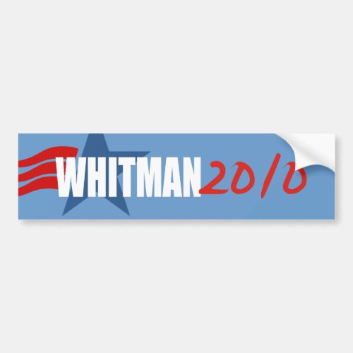 MEG WHITMAN BUMPER STICKER