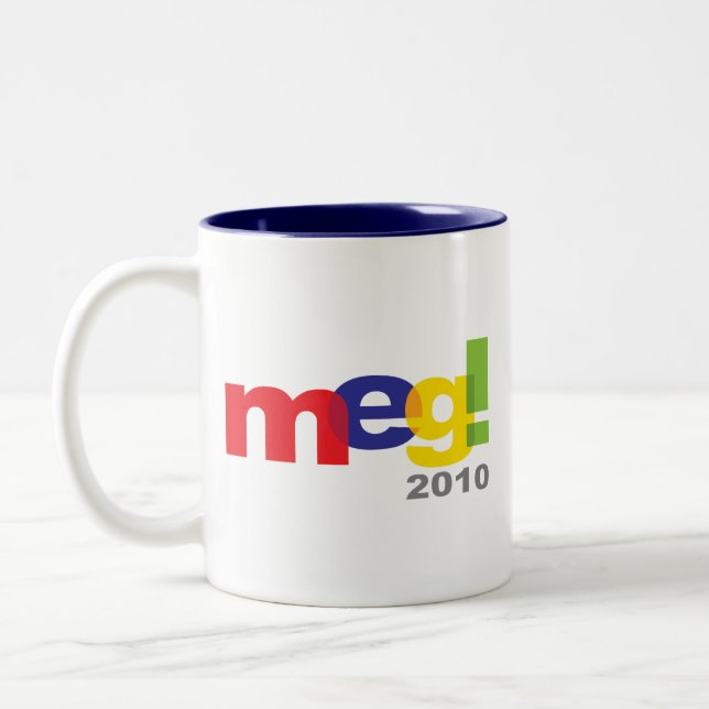 Meg Whitman For Governor Two-Tone Coffee Mug (Left)