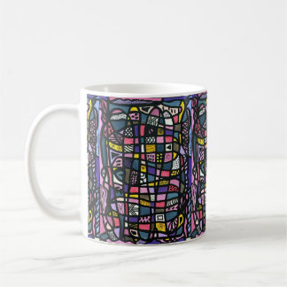 Mega colorful mug "like Hundertwasser"