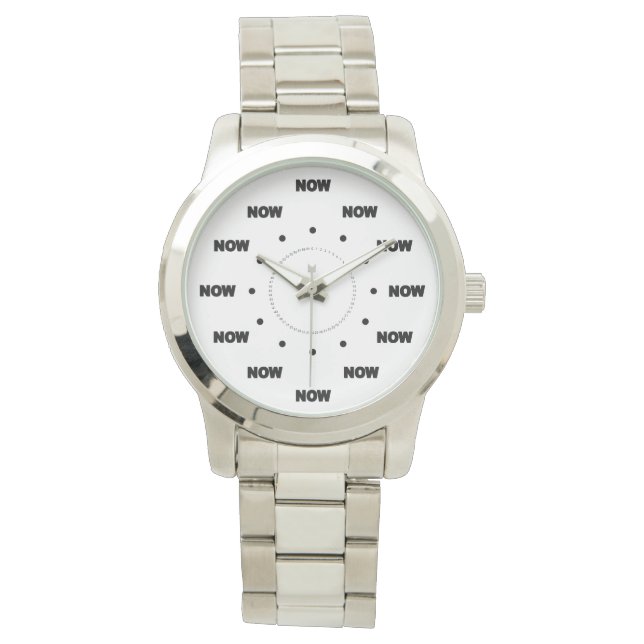 Mega Cool "NOW" (White Background) #7 Watch (Front)
