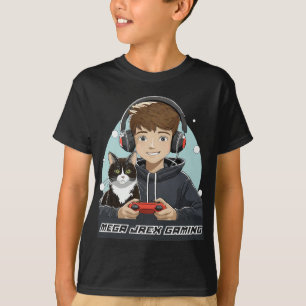 Mega Jrex Gaming black kids shirt