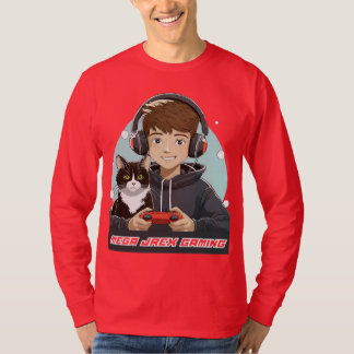 Mega Jrex Gaming red long sleeve mens shirt