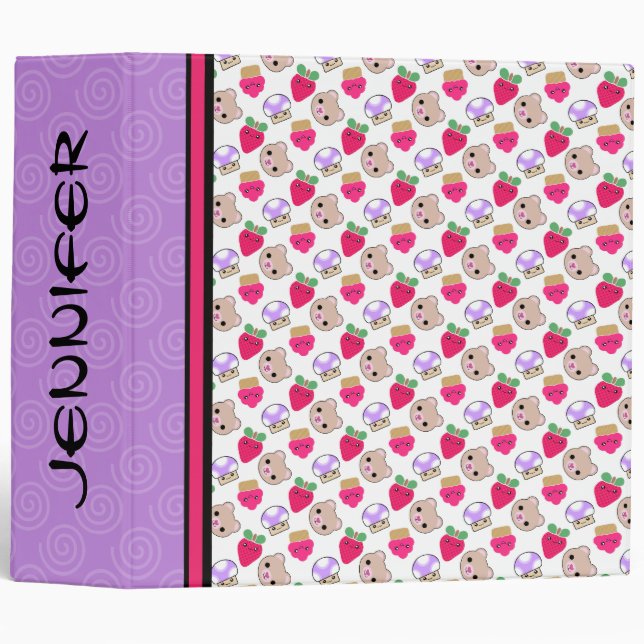 Mega Kawaii Party School Custom Avery Binder (Front/Spine)