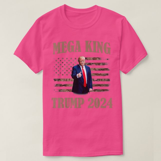 mega king,mega king Trump 2024  T-Shirt (Design Front)