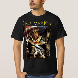 Mega King USA Flag Proud Ultra Maga Trump   T-Shirt