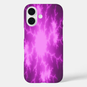 Mega Lightning Fractal iPhone 16 Case