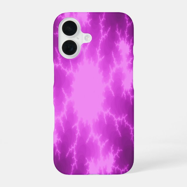 Mega Lightning Fractal Iphone Case (Back)