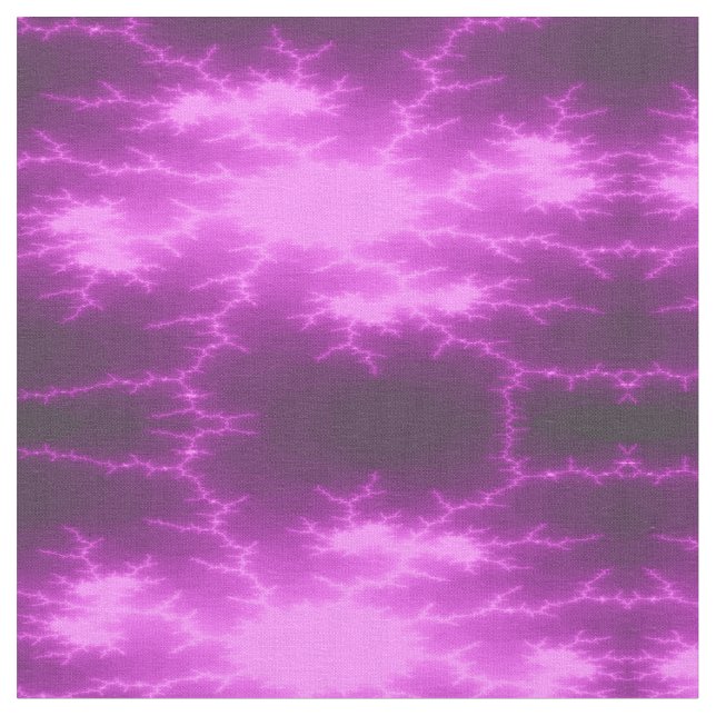 Mega Lightning Fractal Patterned Craft Fabric (Close Up)