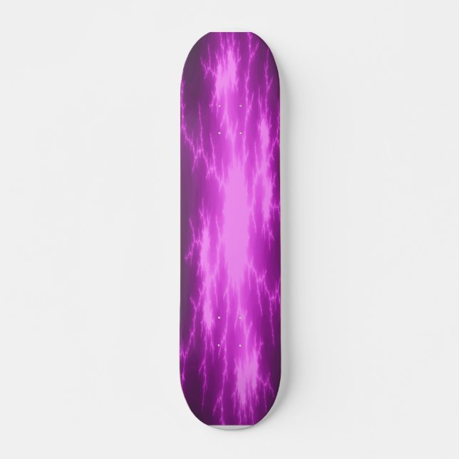 Mega Lightning Fractal Skateboard Deck (Front)