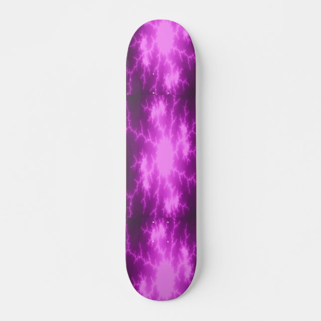 Mega Lightning Fractal Skateboard Deck (Front)