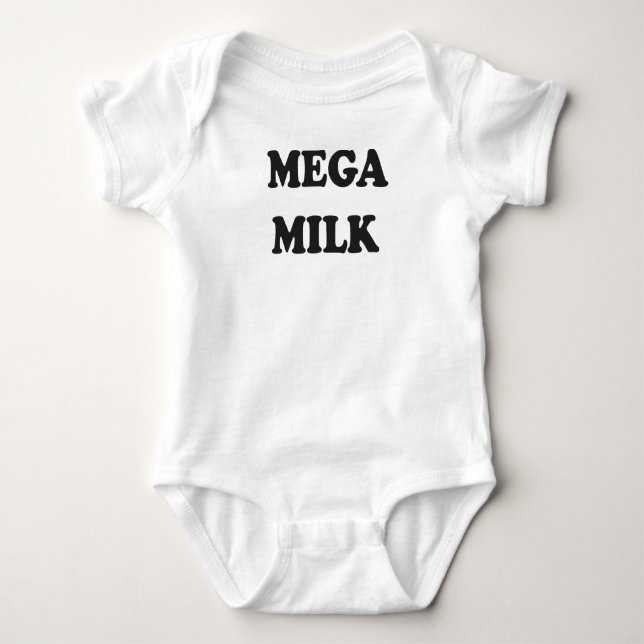 MEGA MILK Baseball T-Shirt (Front)