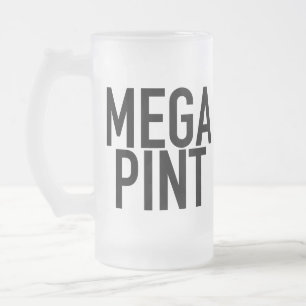 MEGA PINT Beer Wine Mug Glass Beer Father's Day