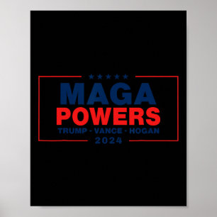 Mega Powers Trump Vance Hogan  Poster