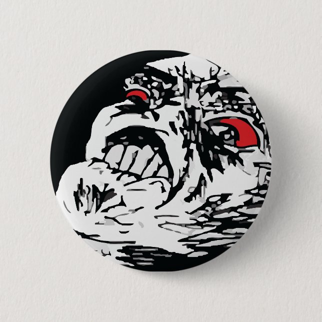 Mega Rage Pinback Button (Front)