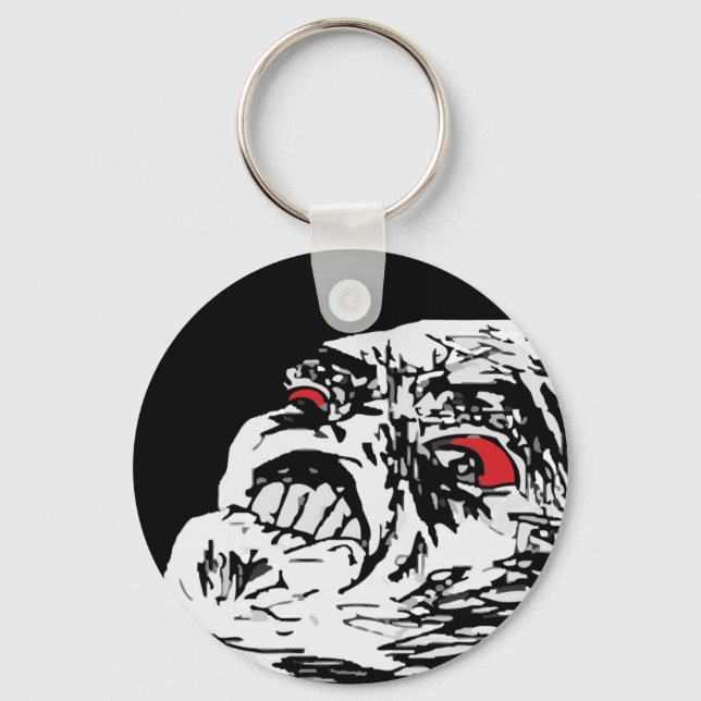 Mega Rage Troll Keychain (Front)