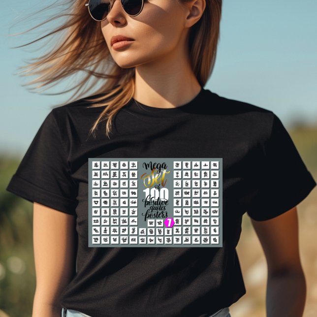 Mega Set of 100 Positive Quotes T-Shirt (Creator Uploaded)