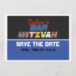 MEGA SPORTS Bar Bat Mitzvah Save the Date<br><div class="desc">WELCOME!!! I can personally help you with your order! EVERYTHING is customizable!  I can make this invite ANY color for you. Just email requests to Marlalove@hotmail.com</div>