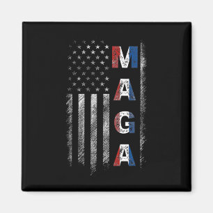 Mega Trump 2024 Us Flag American Magnet