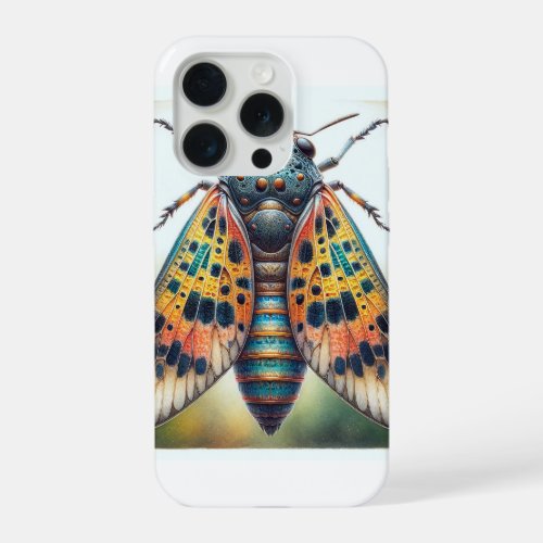 Megacyllene dorsal view 050624IREF114 _ Watercolor iPhone 15 Pro Case