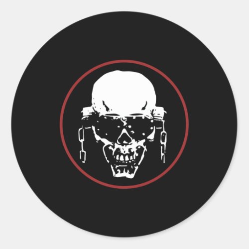 Megadeth ââœ Skull Patch Classic Round Sticker