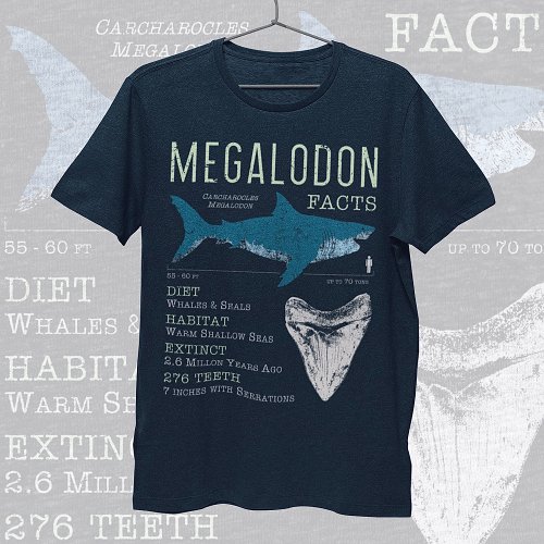 Megalodon Facts T_Shirt