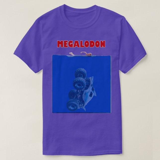 Megalodon Monster Truck T-Shirt (Design Front)