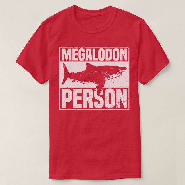 Megalodon PersonMegalodon Shark Pullover  (Design Front)