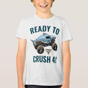 Megalodon Ready to Crush Birthday Graphic Tri-Blend Shirt