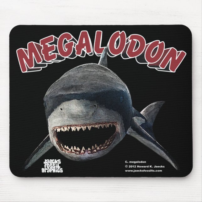 Megalodon Shark Mouse Pad (Front)