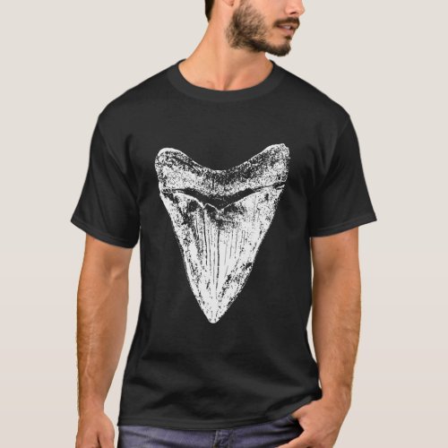 Megalodon Tooth Shark Lover Gift Meg Sharks Fossil T_Shirt
