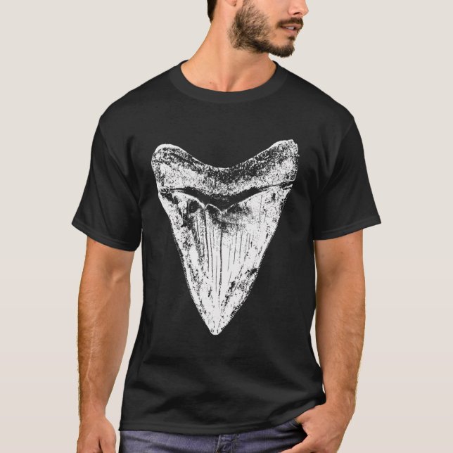 Megalodon Tooth Shark Lover Gift Meg Sharks Fossil T-Shirt (Front)