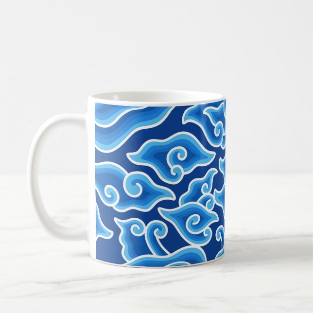 Megamendung batik pattern megamendung coffee mug (Left)