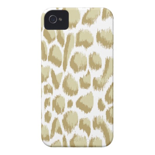 Megan Adams Animal Print Ikat Biege Case-Mate iPhone Case (Back)