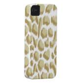 Megan Adams Animal Print Ikat Biege Case-Mate iPhone Case (Back/Right)