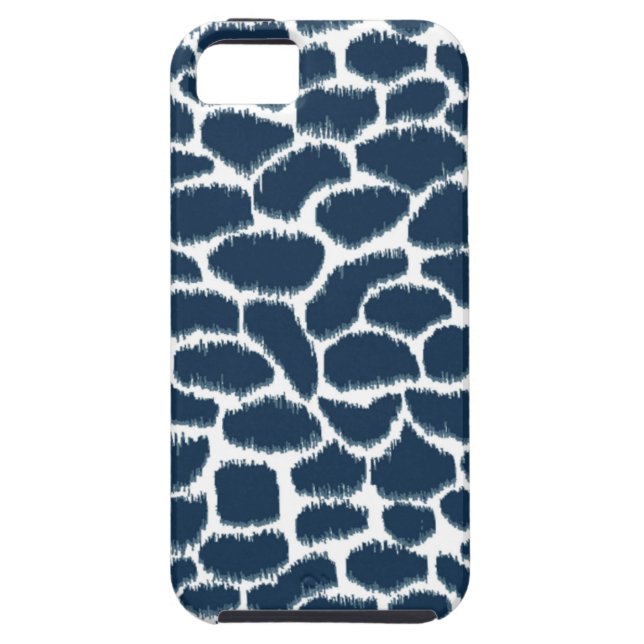 Megan Adams Animal Print Ikat Navy Case-Mate iPhone Case (Back)