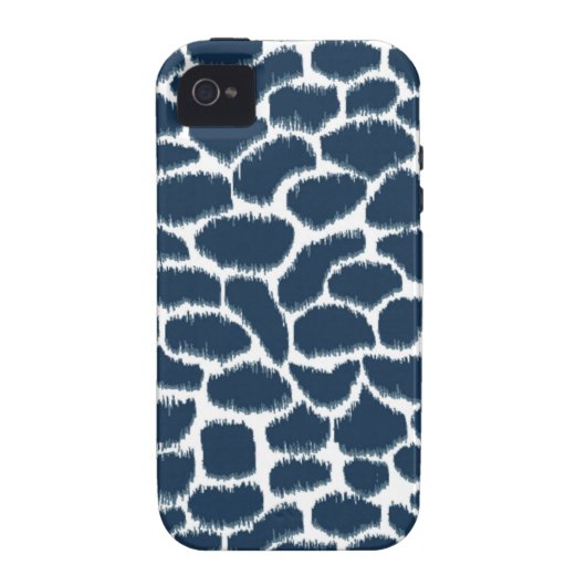 Megan Adams Animal Print Ikat Navy Case-Mate iPhone Case (Back)