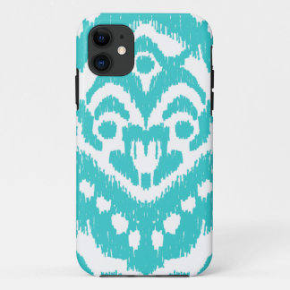 Megan Adams Zig Zag Ikat- turquoise iPhone 11 Case