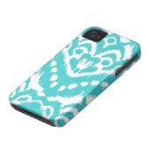 Megan Adams Zig Zag Ikat- turquoise Case-Mate iPhone Case (Bottom)