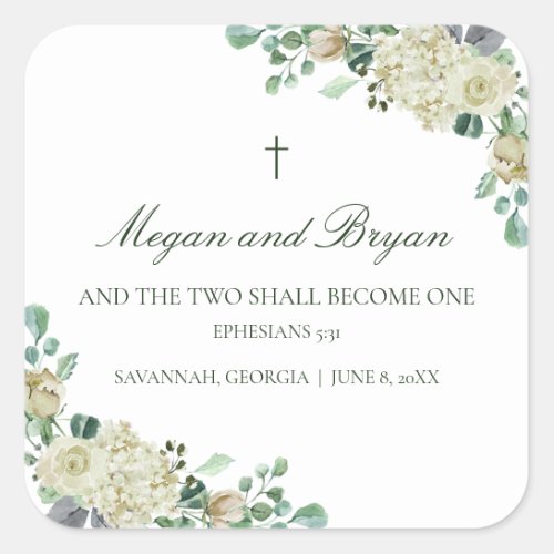Megan Elegant Christian Wedding Envelope Seals