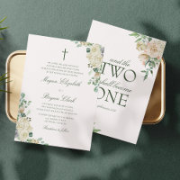 Megan Floral Watercolor Catholic Wedding