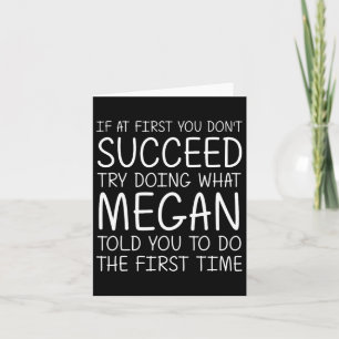 Megan Gift Name Personalized Birthday Funny Christ Card