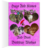 Megan, Happy Birthday Meerkat Birthday Card (Inside (Right))