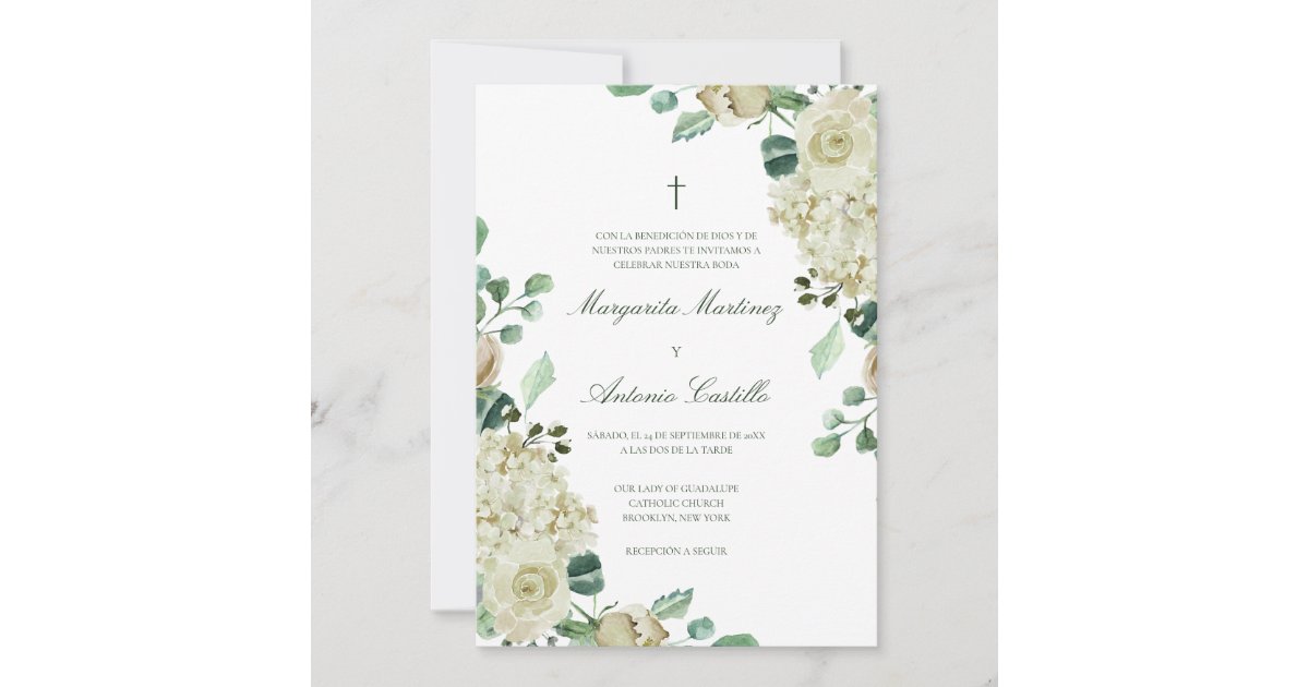 Megan Invitacion de Boda Cristiana Wedding Invitation Zazzle