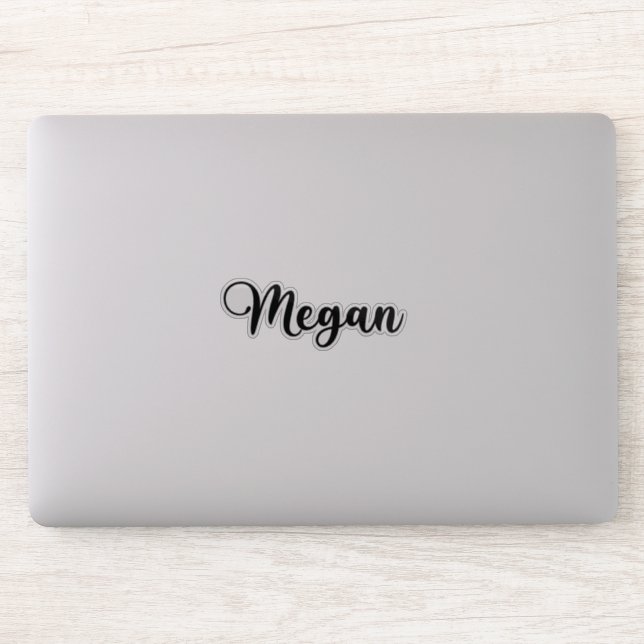 Megan Name - Handwritten Calligraphy Sticker | Zazzle
