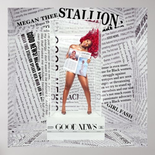 Megan Thee Stallion Good News Album Cover Poster